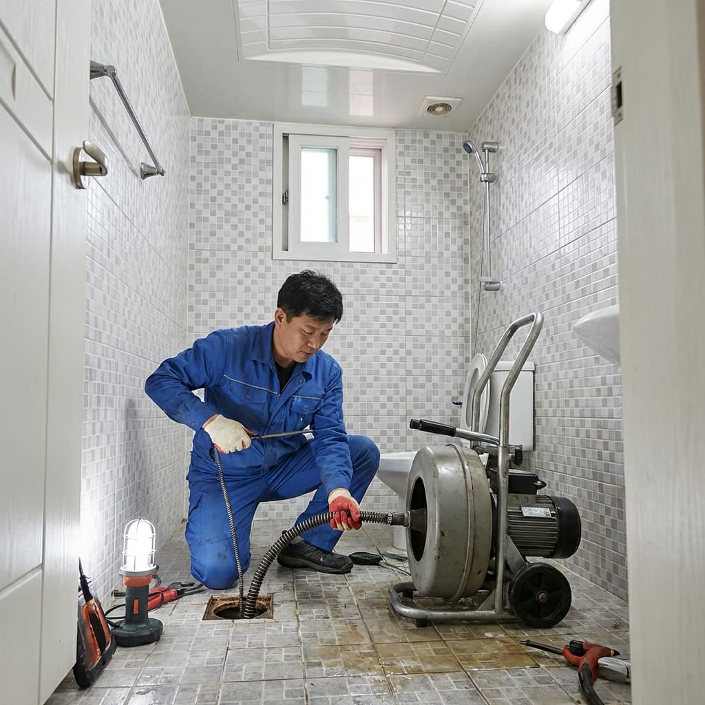 하수구역류 공사