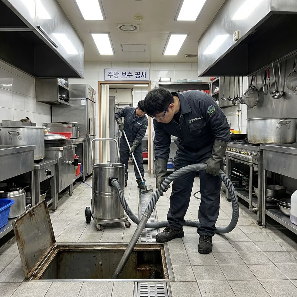 그리스트랩 청소 업체