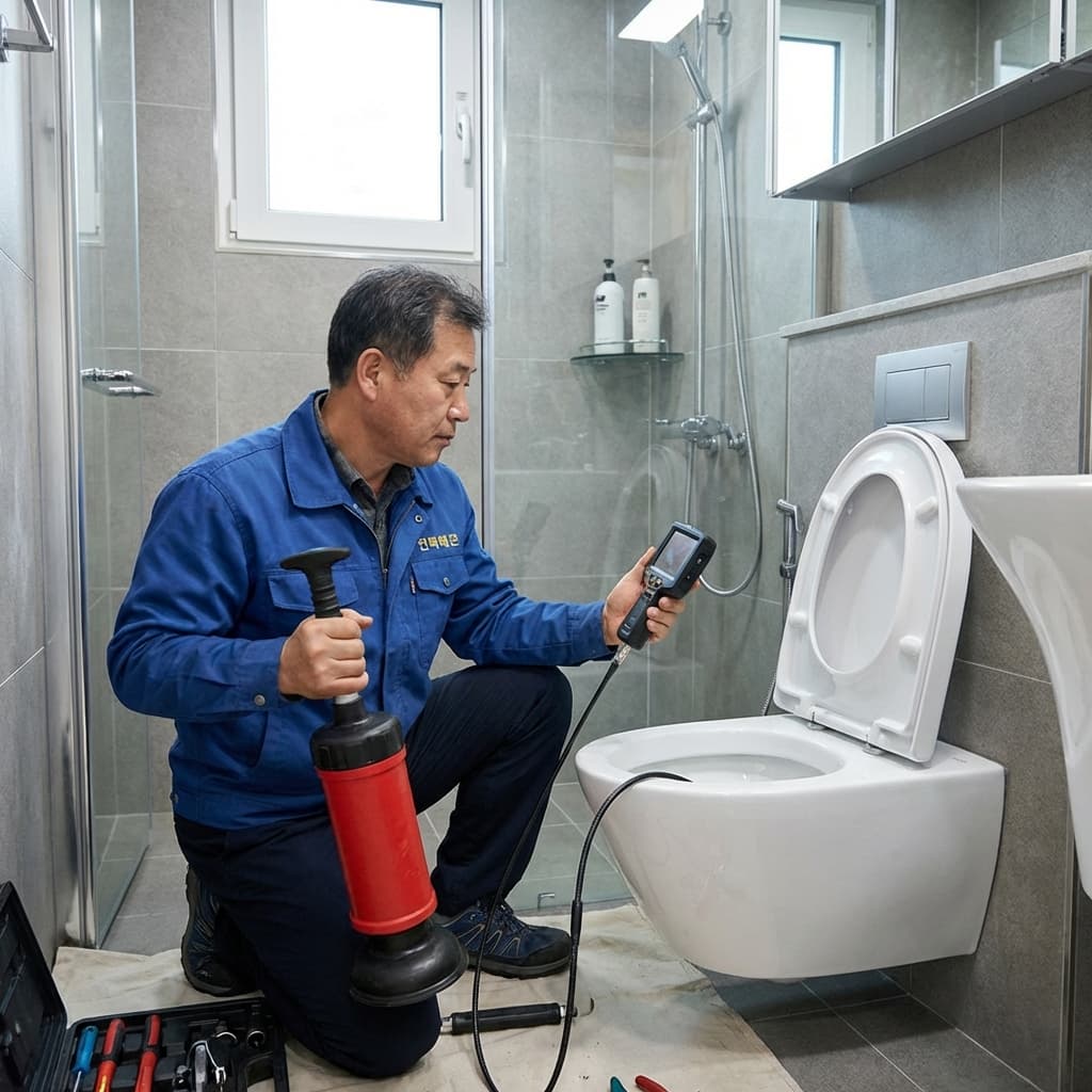 변기막힘 급한 해결