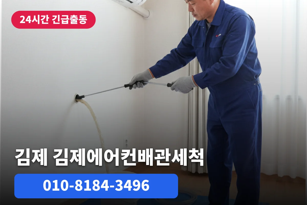 김제에어컨배관세척 상가 정찰제 후기