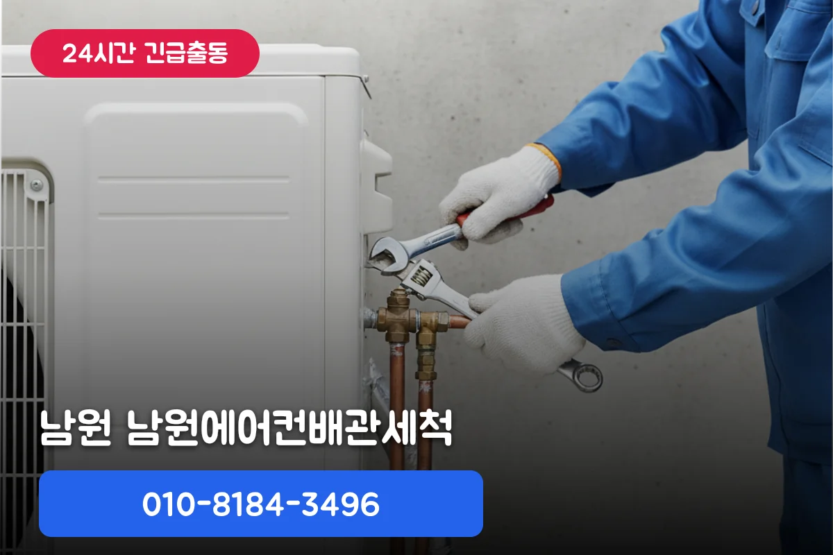 남원에어컨배관세척 원룸 정찰제 후기