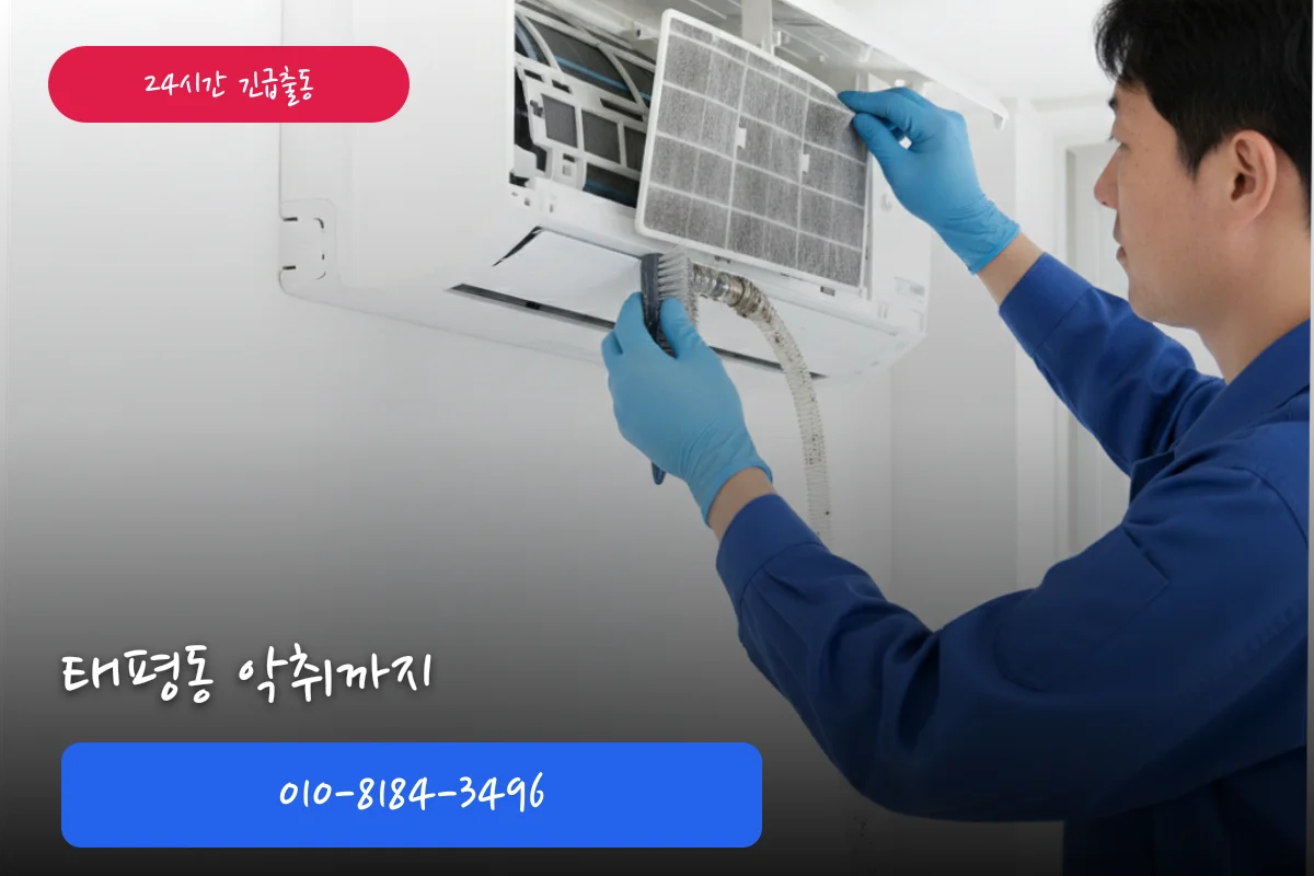 태평동 에어컨배관세척 악취까지 해결