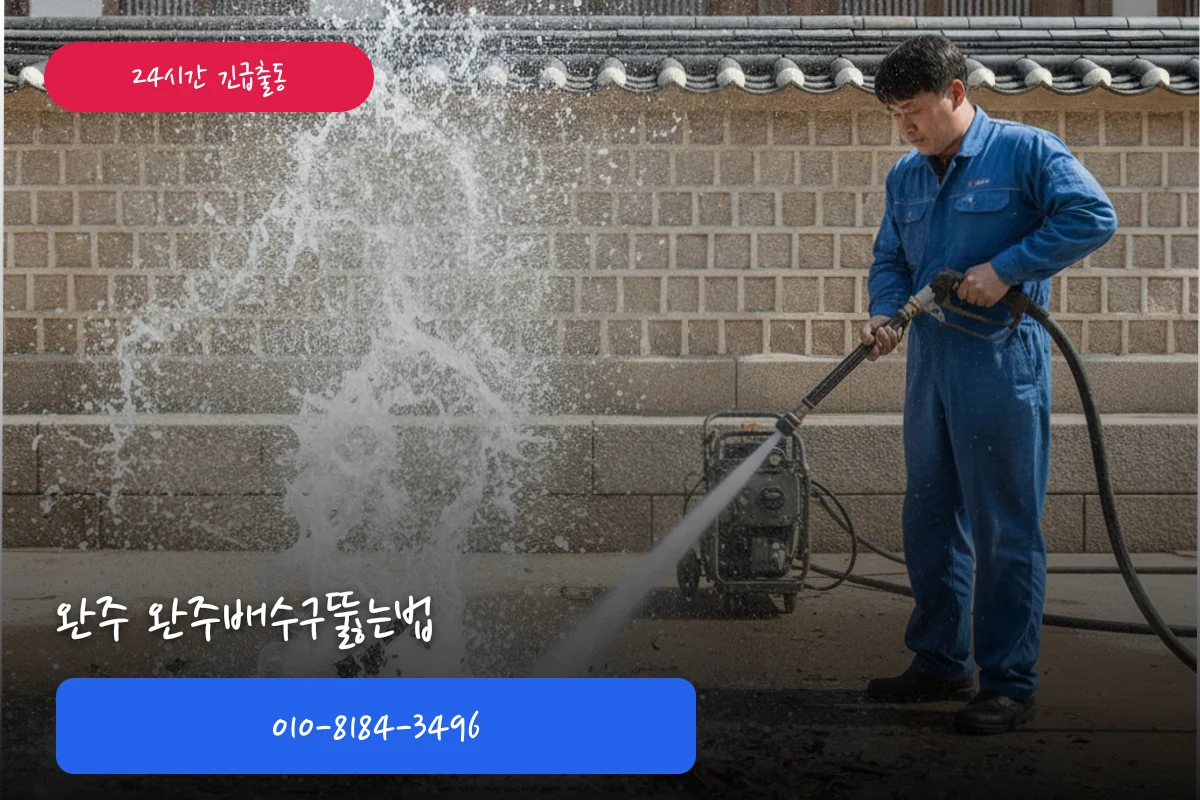 완주배수구뚫는법 헷갈릴 때, 배수구야간부터 확인하고 해결한 방법