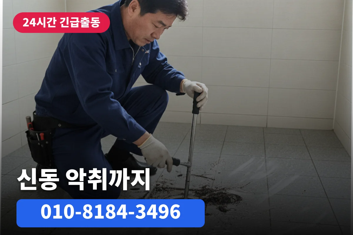 신동 배수구막힘 비용 악취까지 해결