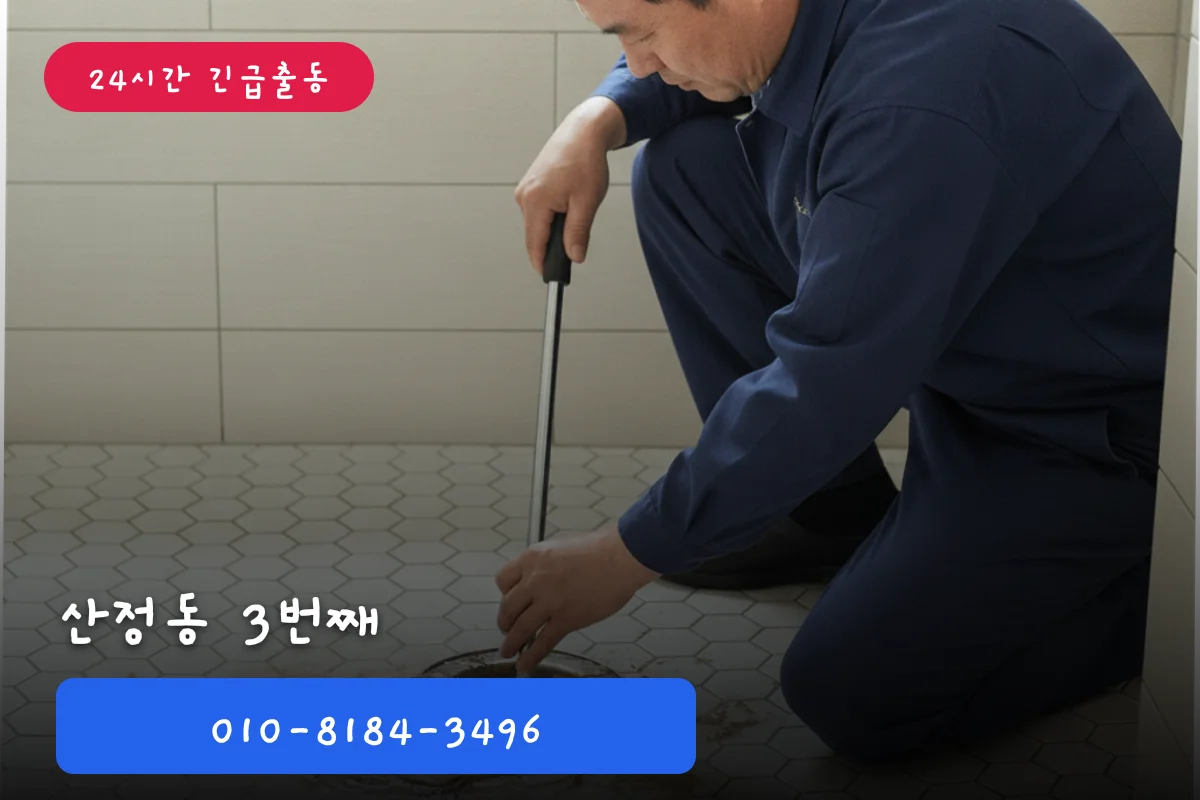 3번째 반복이라면, 산정동배수구뚫는법 점검 필요