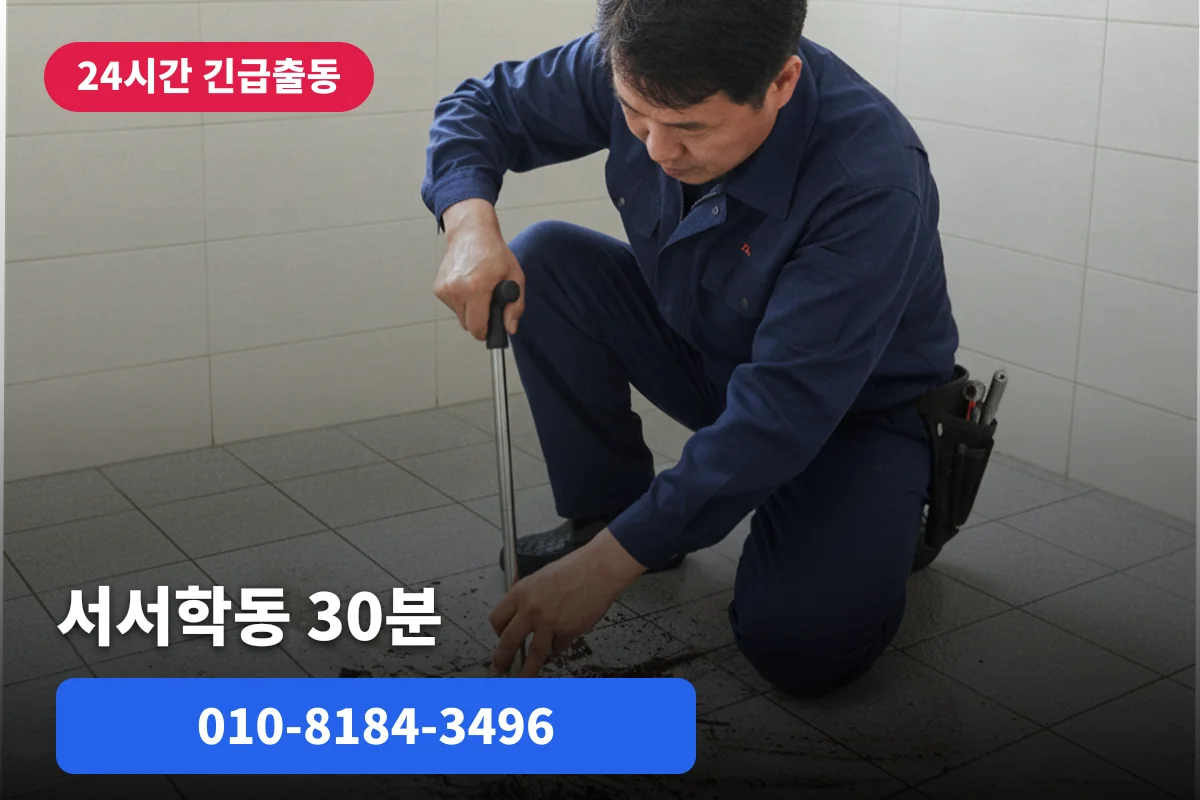 서서학동 주방 배수구뚫어주는곳 비용 실제 후기 30분 즉시 출장
