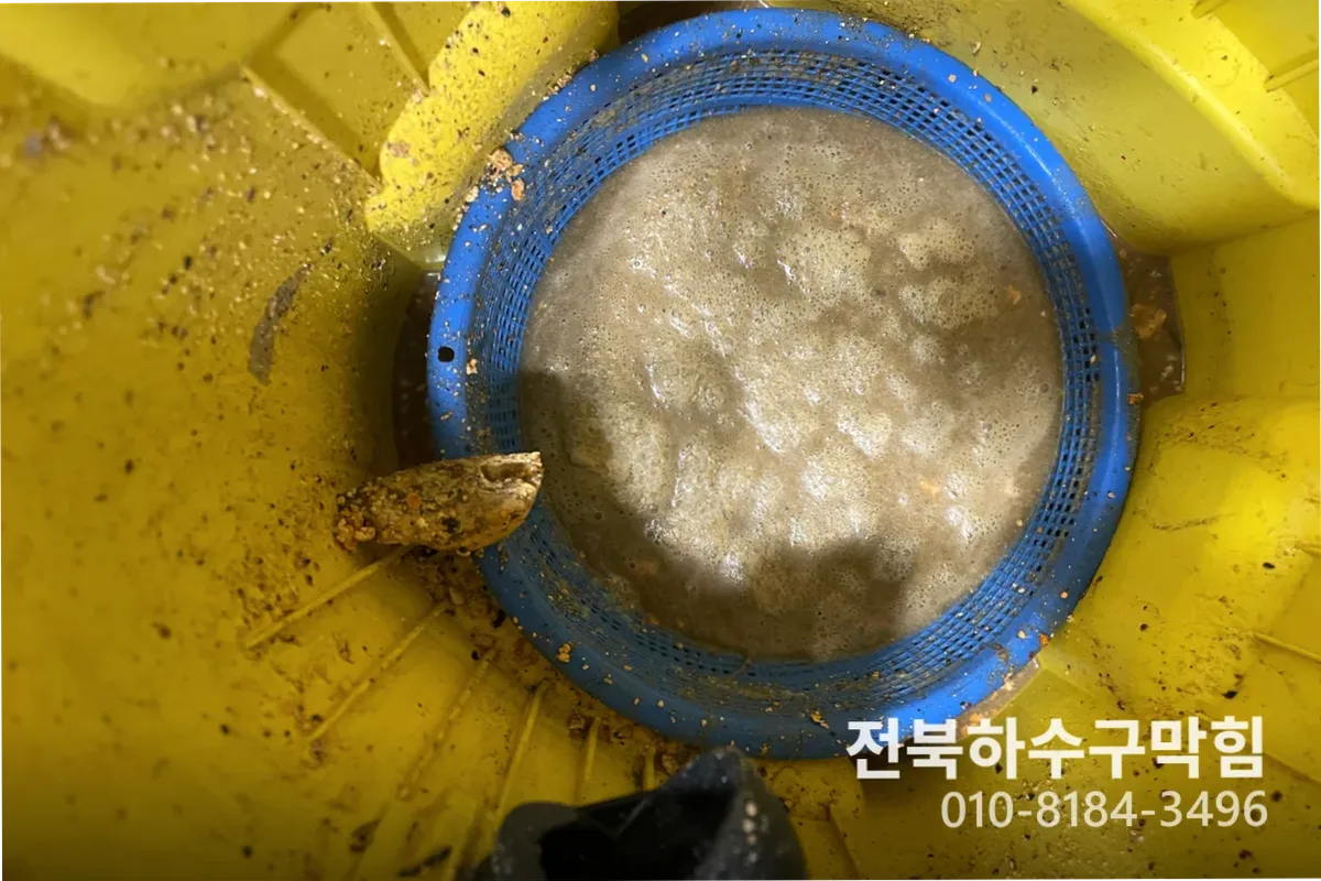 전주시 송천동 배수구막힘 작업 전 배관 상태 진단 (5번째)