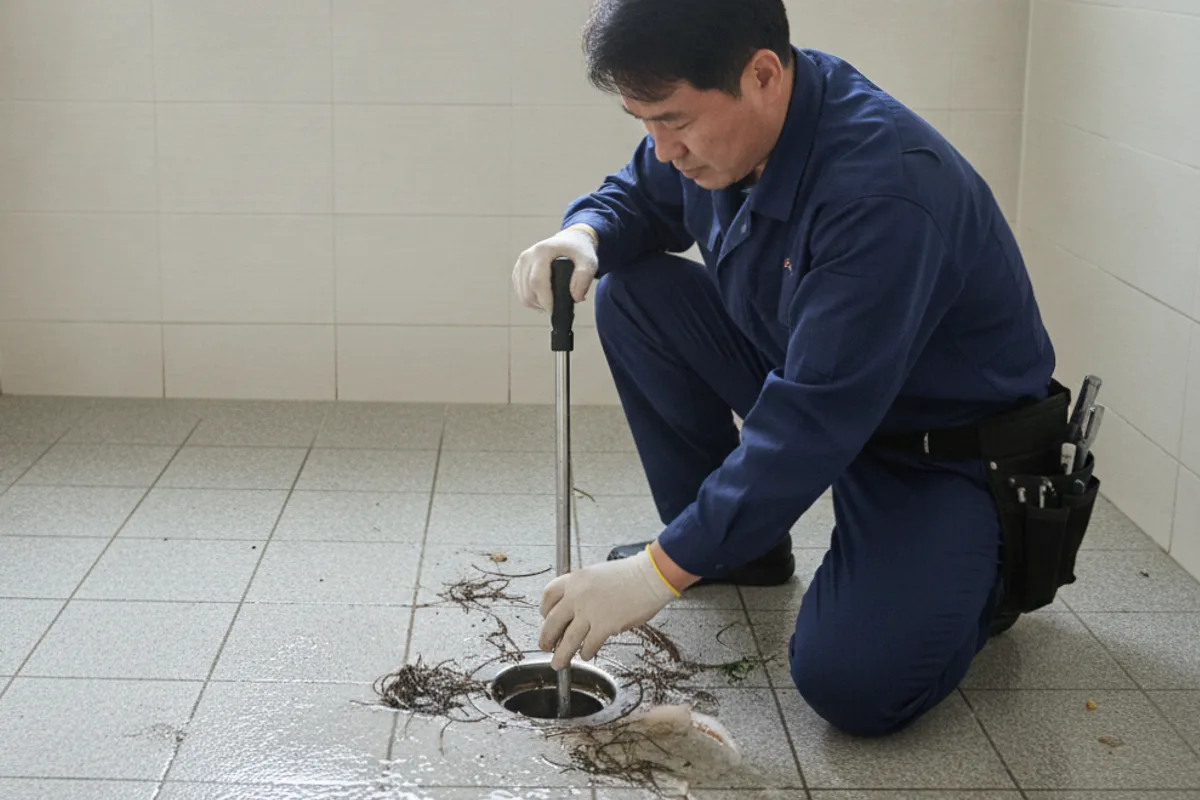 전주시 효자동 배수구막힘 작업 전 배관 상태 진단 (효자동배수구청소비용)