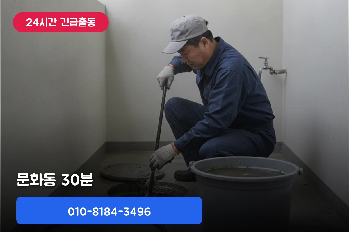 문화동하수구냄새차단 실제 사례 | 30분 점검 및 해결 안내