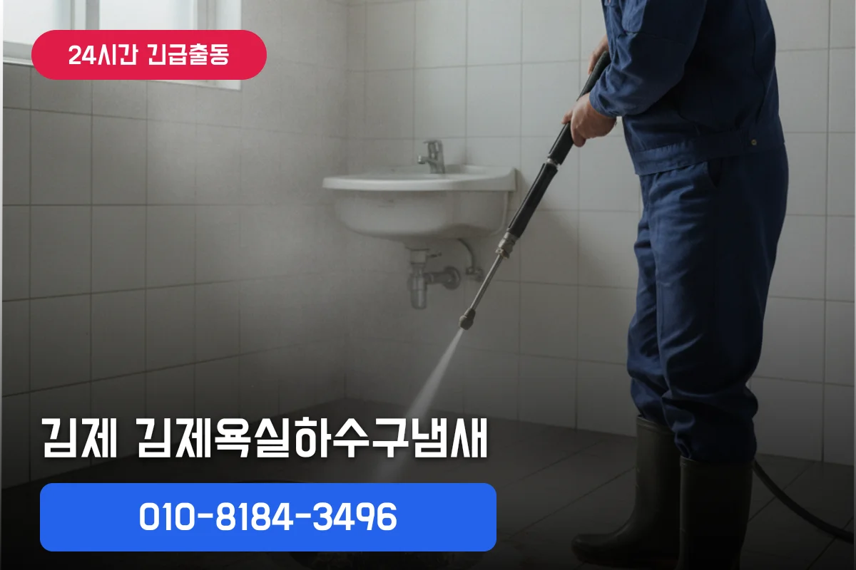 김제욕실하수구냄새, 하수구악취 찾다 당일 해결한 후기