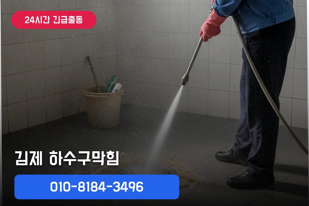 김제화장실하수구청소 원룸 정찰제 후기