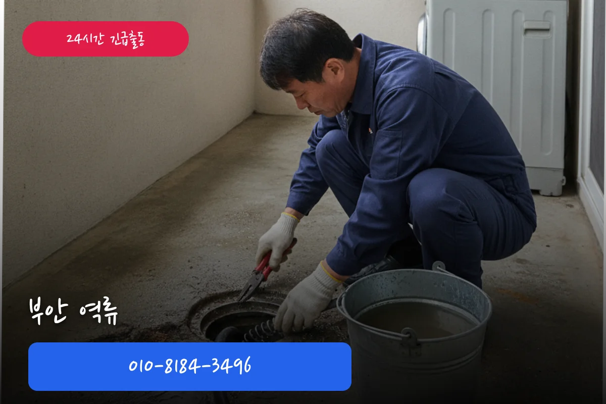 역류 방치 주의보, 부안 하수구청소 피해 사례