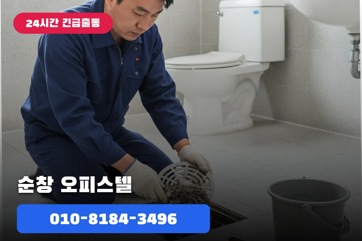 순창 오피스텔 하수구전문업체 방치 = 배관 교체