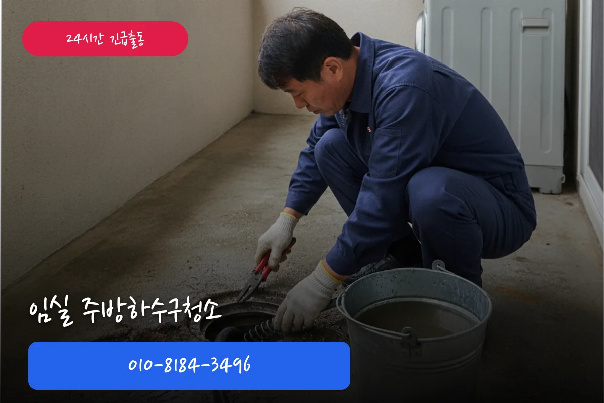 임실 주방하수구청소 주택 하수구막힘