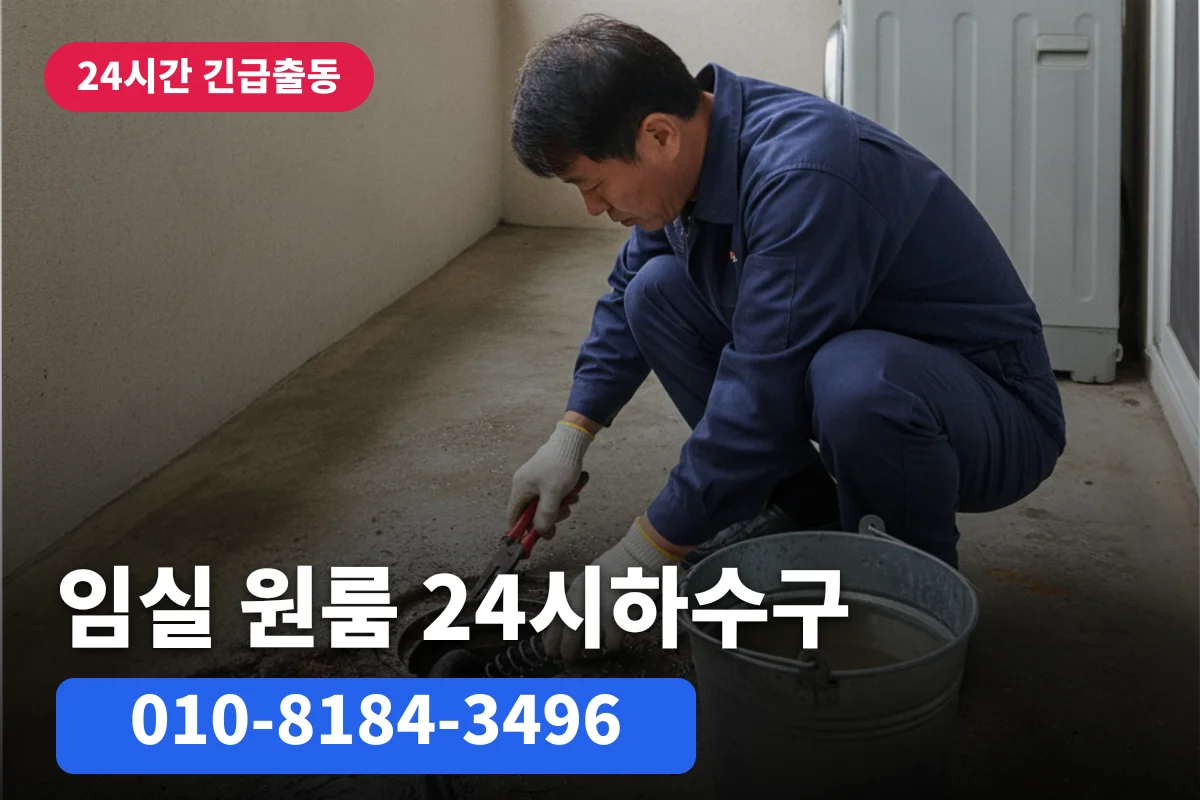 임실 원룸 하수구막혔을때 전후 비교