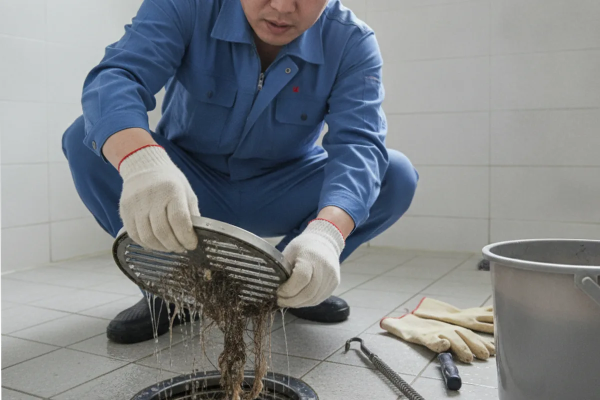 전주시 중화산동 하수구막힘 하수구전문업체 작업 전 배관 상태 진단 (중화산동하수구물안빠짐)
