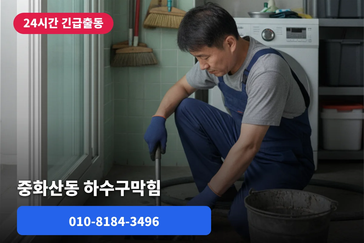 중화산동하수구물안빠짐, 하수구전문업체 고민이라면, 정리해봤어요