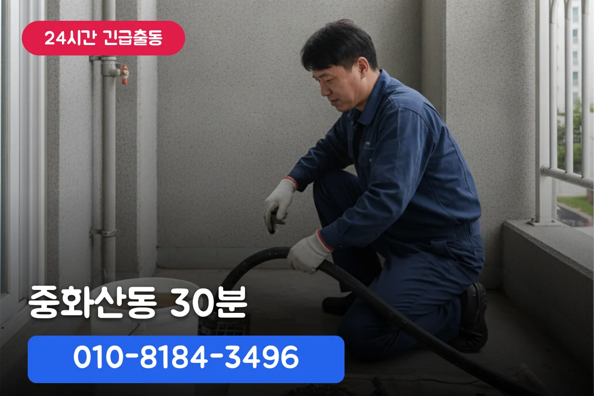 중화산동 주택 하수구청소업체, 30분 수리 청구서 미리 확인하는 방법