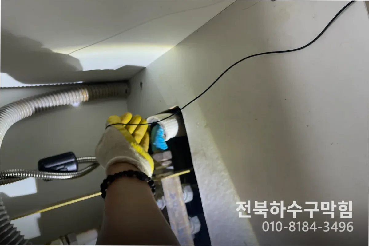 전주시 팔복동 하수구막힘 작업 완료 후 정상 배수 확인 (하수구잘하는곳)