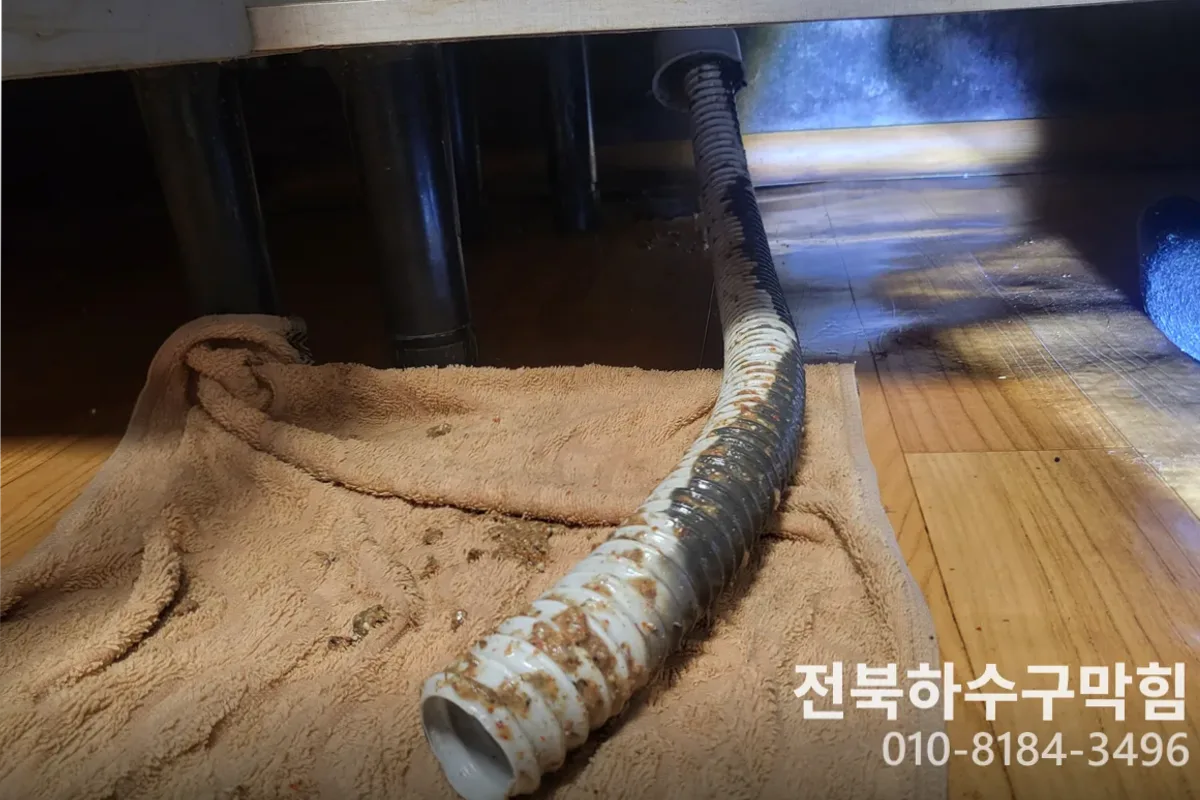 전주시 효자동 하수구막힘 하수구역류 작업 전 배관 상태 진단 (15년)
