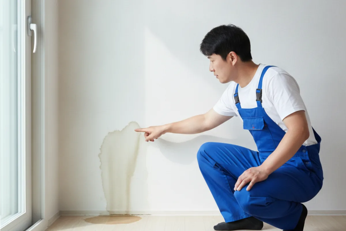 군산시 죽성동 누수탐지 누수공사업체 전문 장비 투입 작업 중 (죽성동베란다누수)