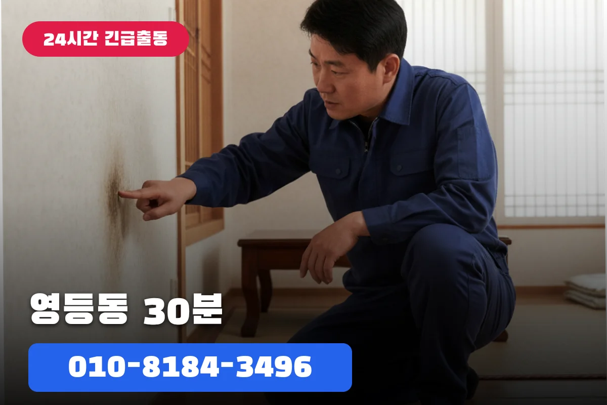 영등동 화장실누수 누수탐지 30분