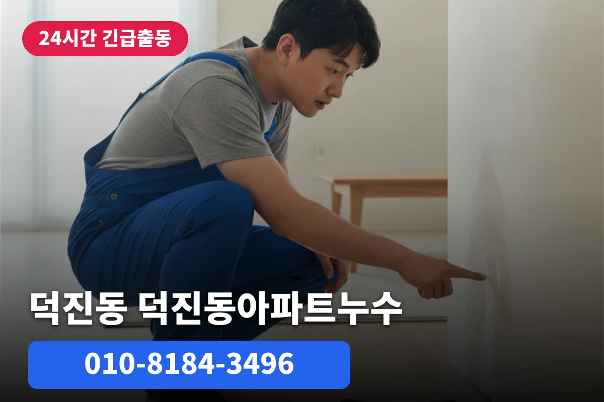덕진동아파트누수 원인별 가격 시공기 안내