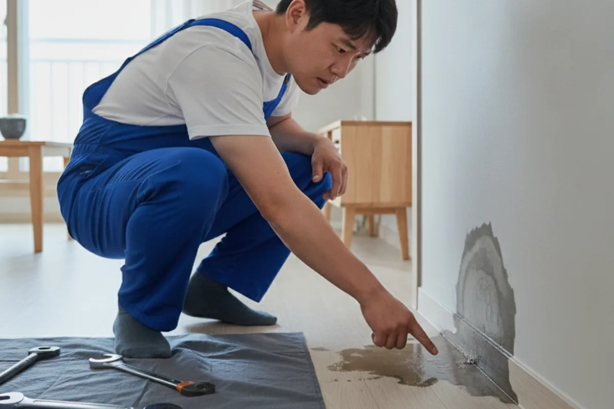 전주시 서신동 누수탐지 누수공사업체 작업 전 배관 상태 진단 (30분)