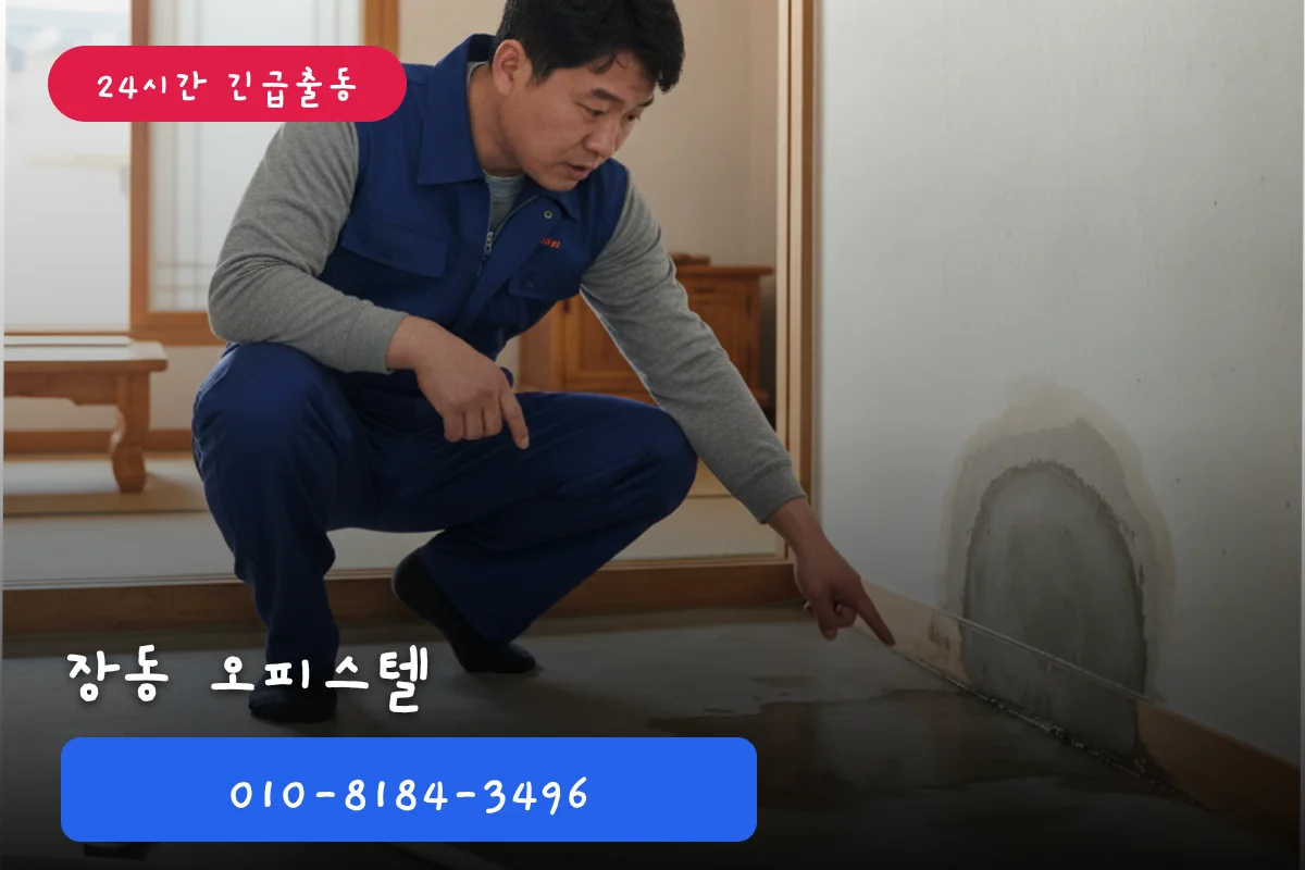 장동 오피스텔 누수공사 얼마 정도 하나?