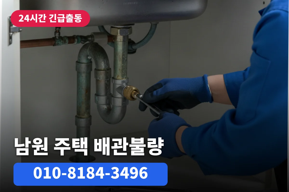 남원 주택 배관터짐 전문장비 해결기