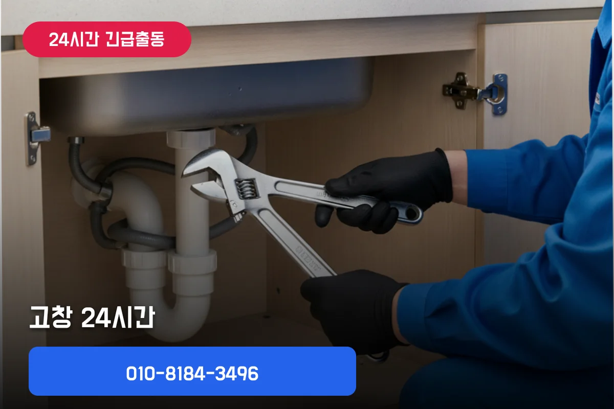 고창 식당 싱크대 24시간 막힘 원인부터 30분 수리 현장 안내