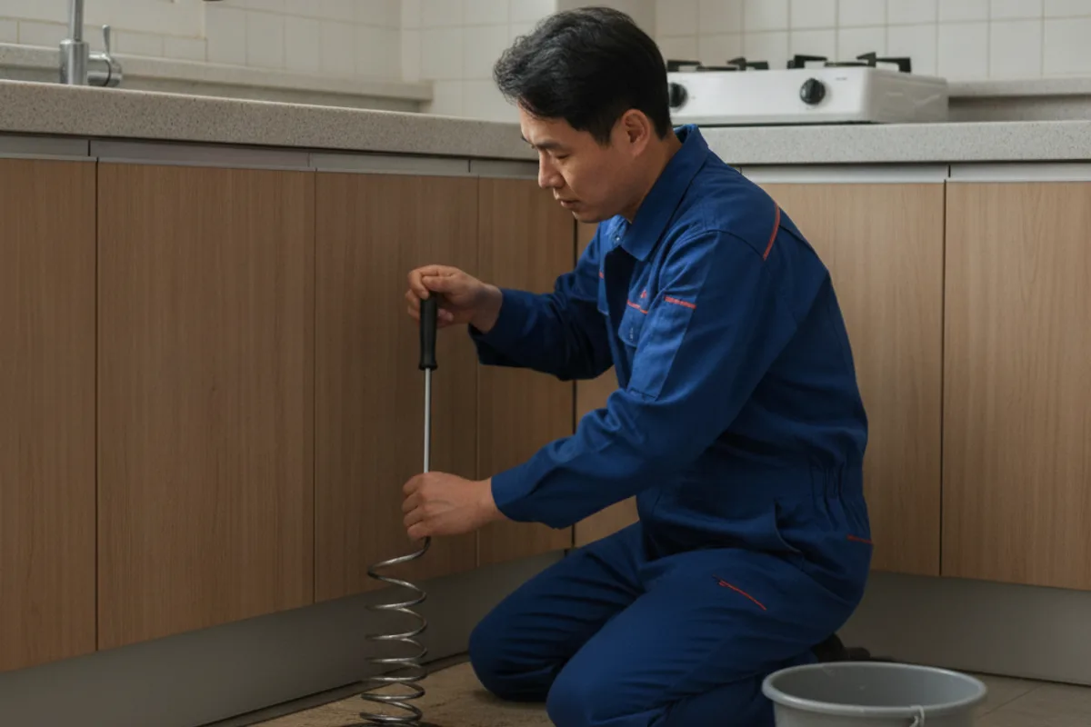 고창군 싱크대막힘 씽크대막힘 전문 장비 투입 작업 중 (24시간)