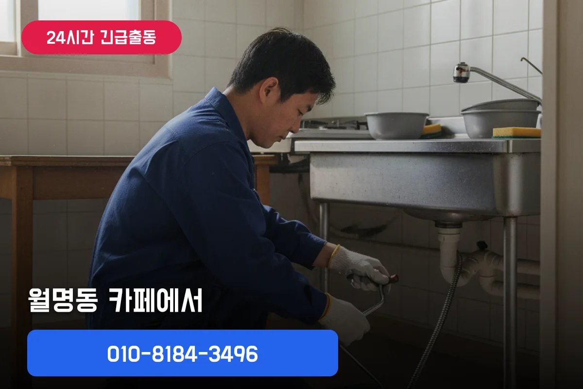 월명동 카페에서 싱크대막힘 왜 자주?