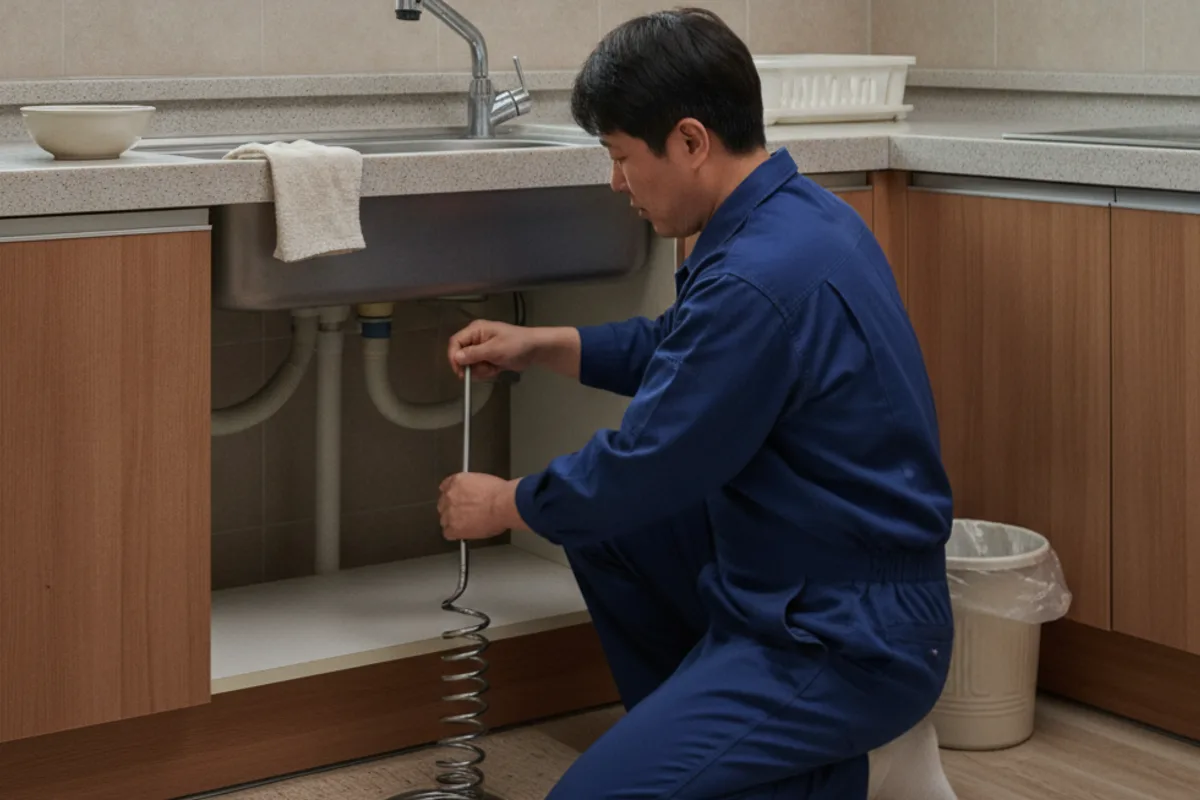 남원시 싱크대막힘 싱크대견적 작업 전 배관 상태 진단 (남원싱크대저렴한곳)