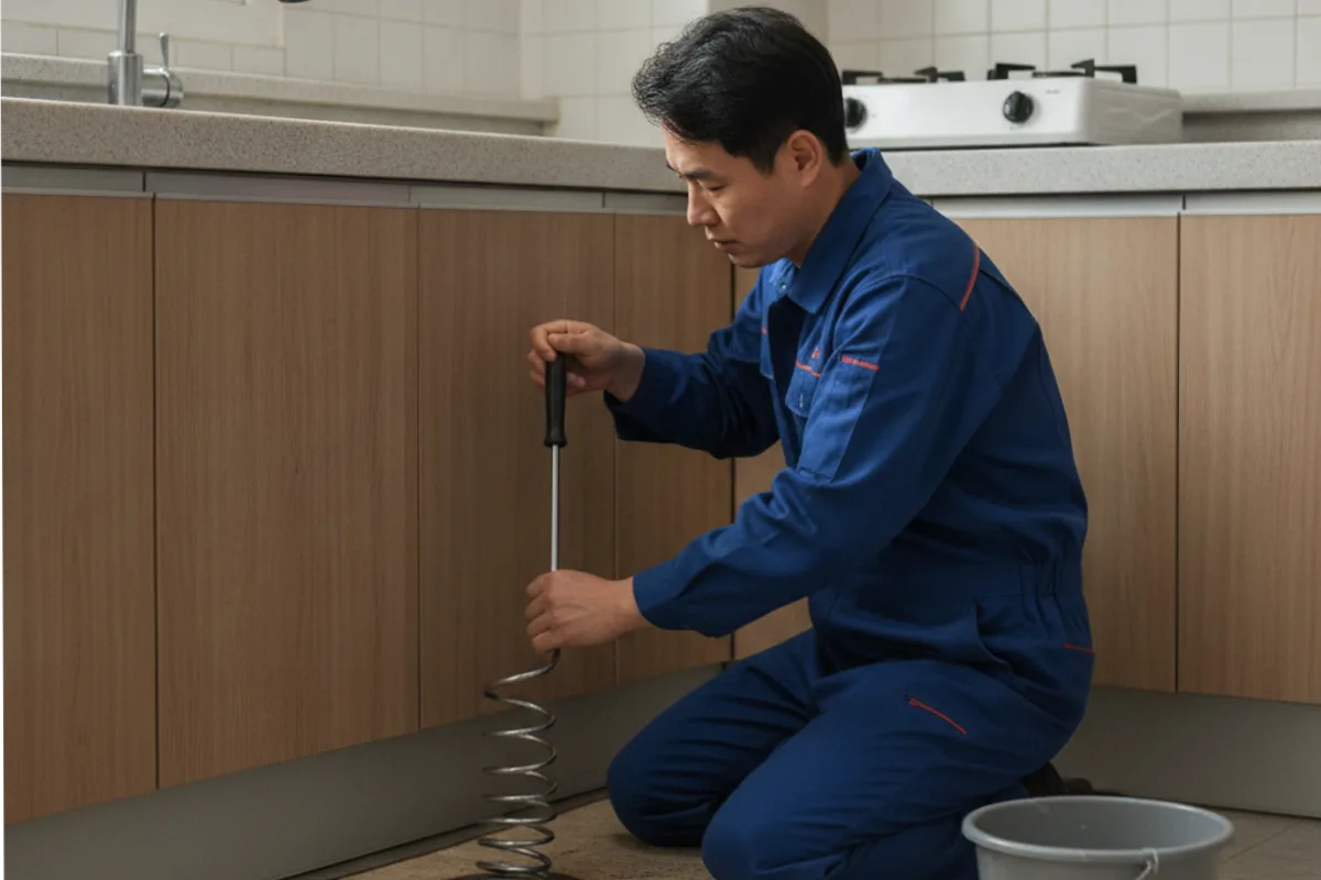 완주군 싱크대막힘 전문 장비 투입 작업 중 (완주)