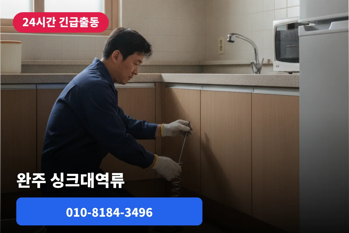 완주 싱크대역류 원인별 증상 분석 및 예방 관리 방법