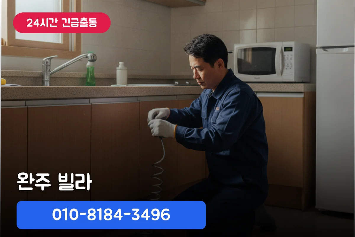 완주 빌라 싱크대출장 전후 비교