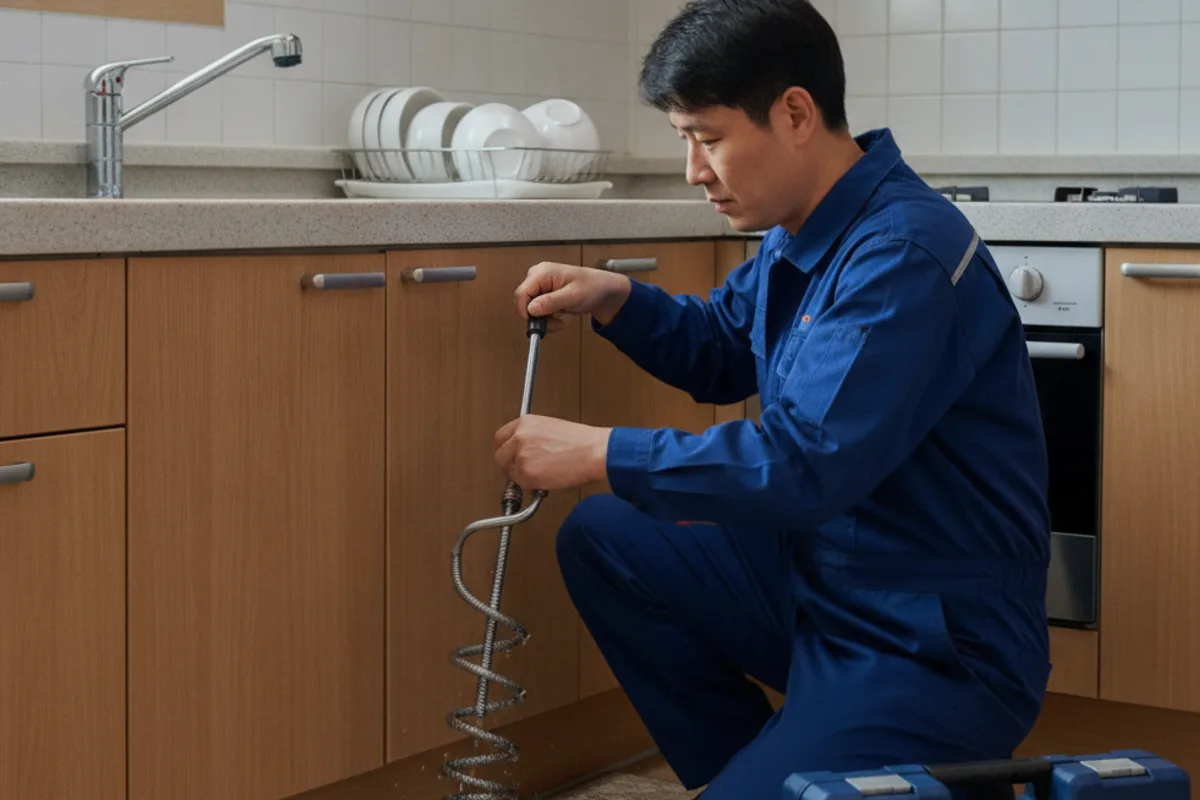 익산시 동산동 싱크대막힘 싱크대뚫는비용 작업 전 배관 상태 진단 (동산동싱크대막힘)