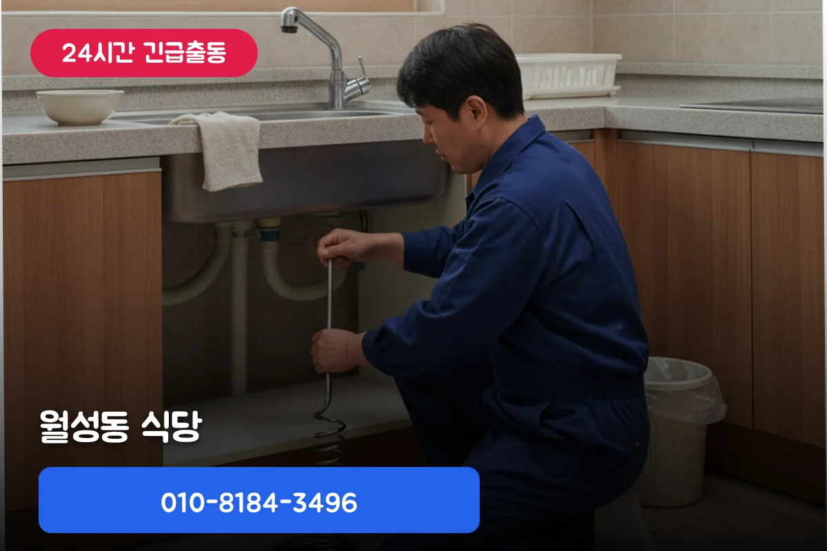 월성동 식당 싱크대 저렴한 곳, 막힘 원인부터 뚫음 전문 업체 비교