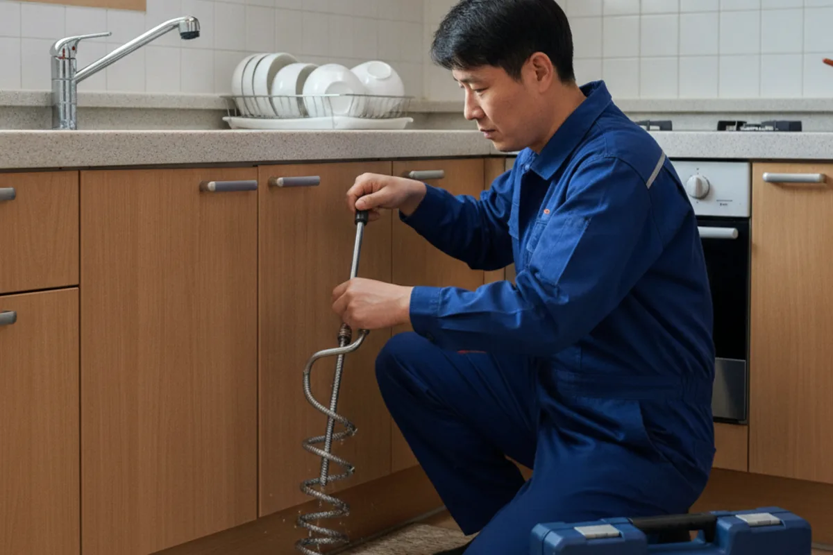 익산시 팔봉동 싱크대막힘 싱크대잘하는곳 전문 장비 투입 작업 중 (싱크대긴급)