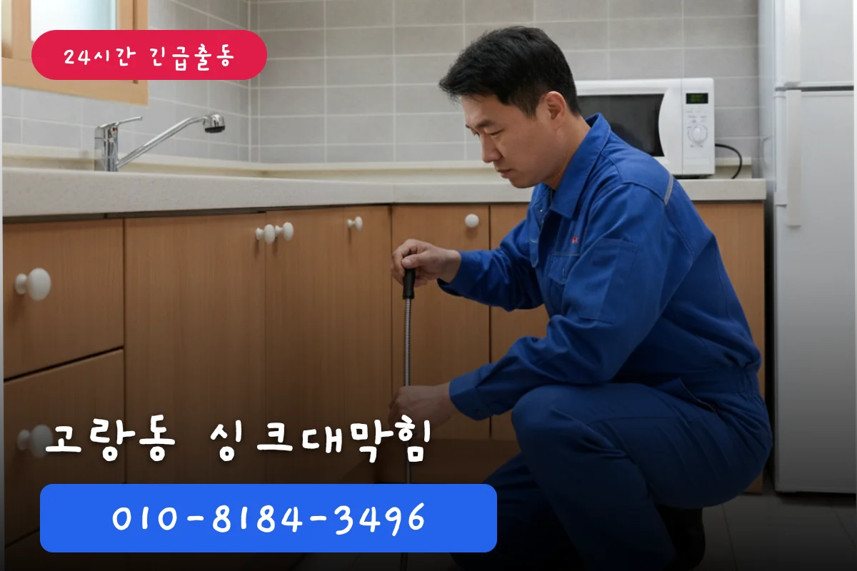 고랑동싱크대24시간 막힘 원인부터