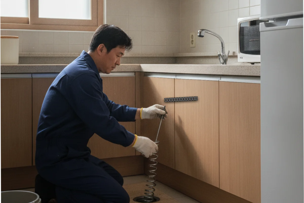 덕진동싱크대역류 비용 실제 견적표