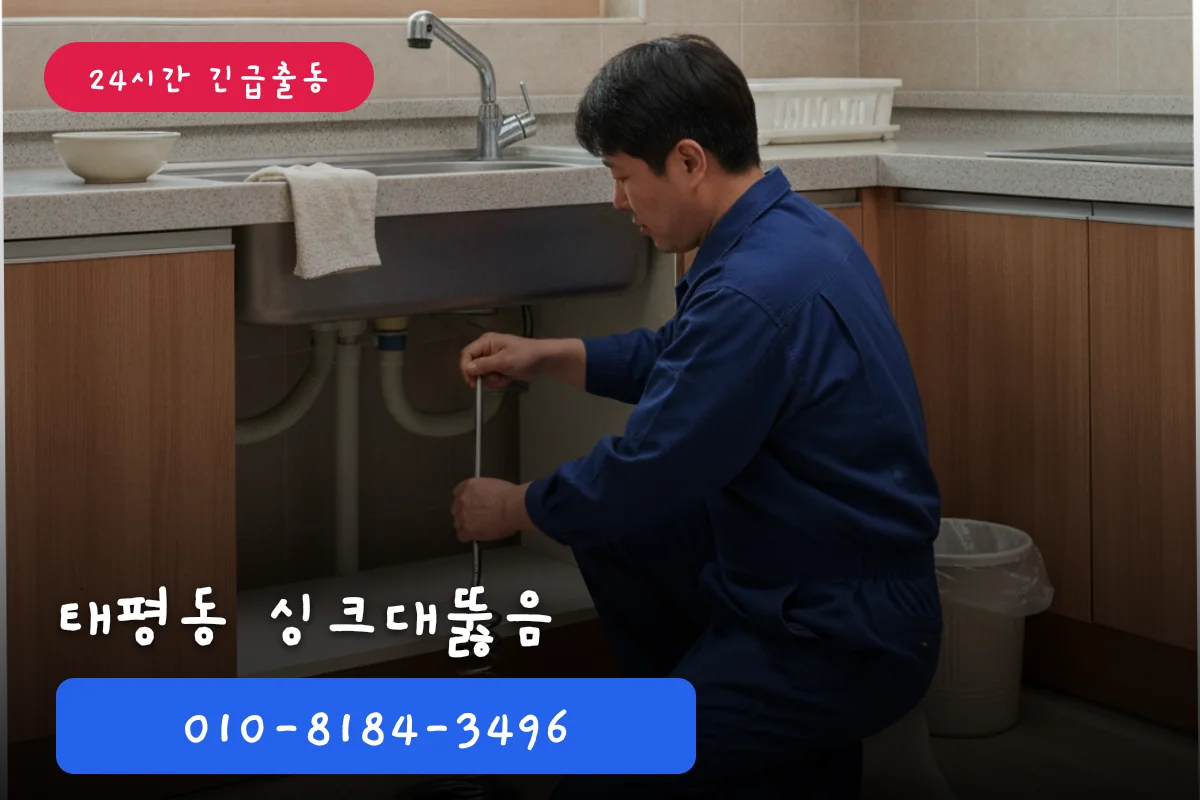 태평동 싱크대뚫음 싱크대막힘 원인