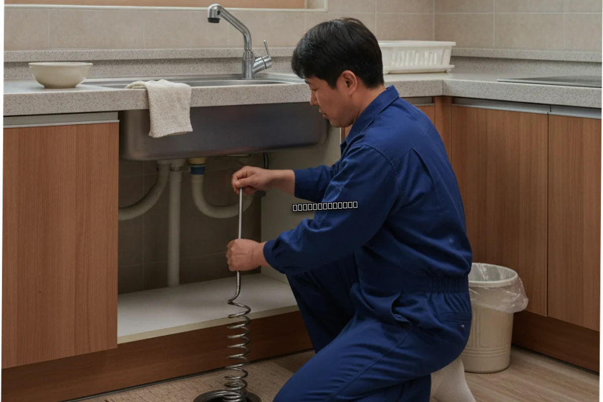 효자동싱크대막힘업체 비용 실제 견적표