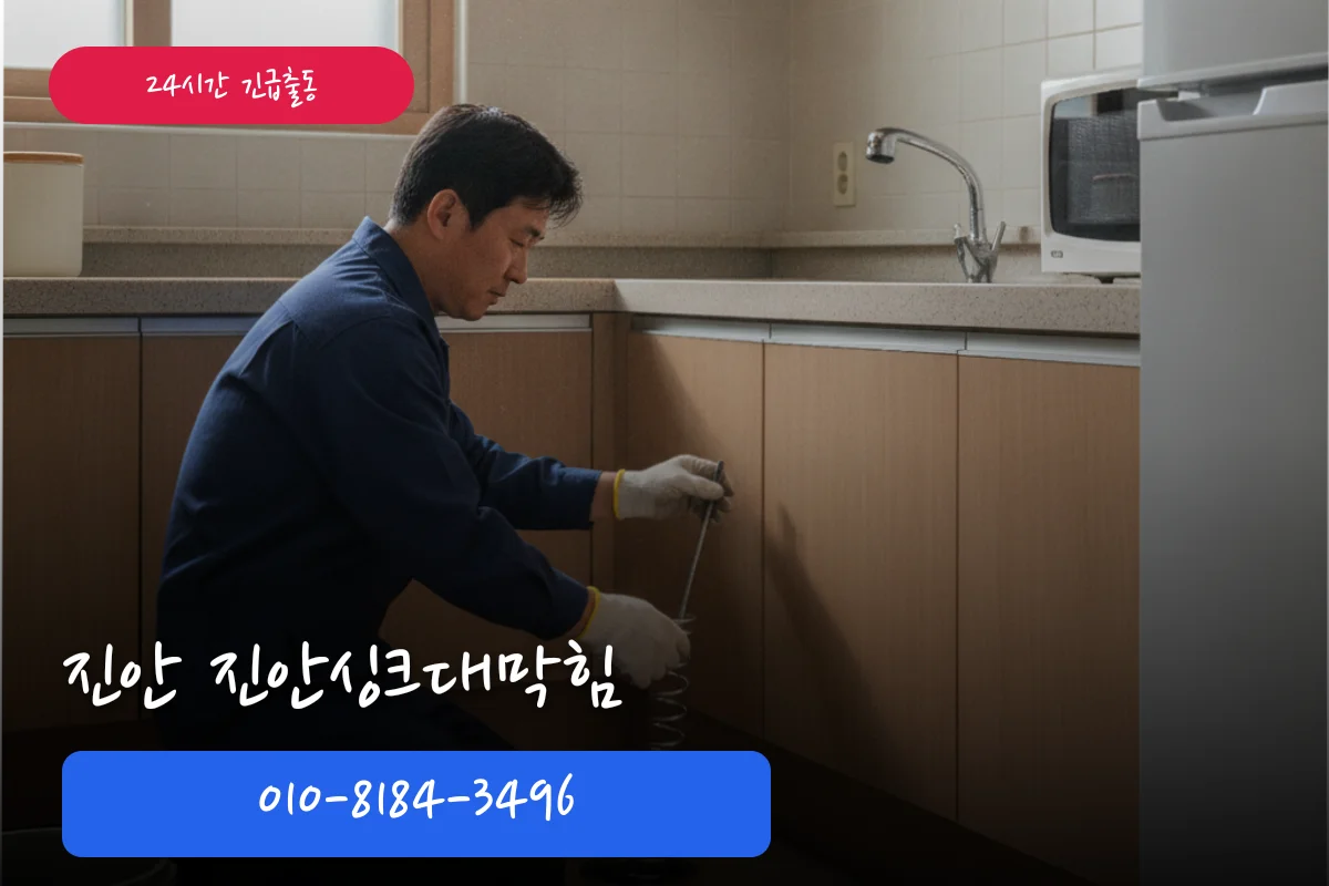 진안싱크대막힘 카페 요금