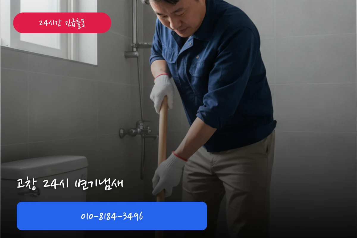 고창변기야간출장 24시 급할 때 30분 출동 안내
