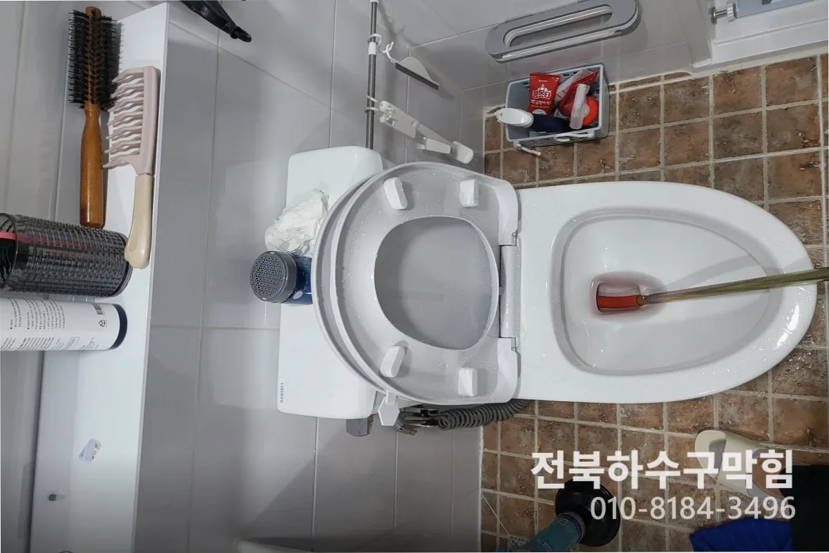 군산시 미성동 변기막힘 변기물안내려감 작업 전 배관 상태 진단 (100)
