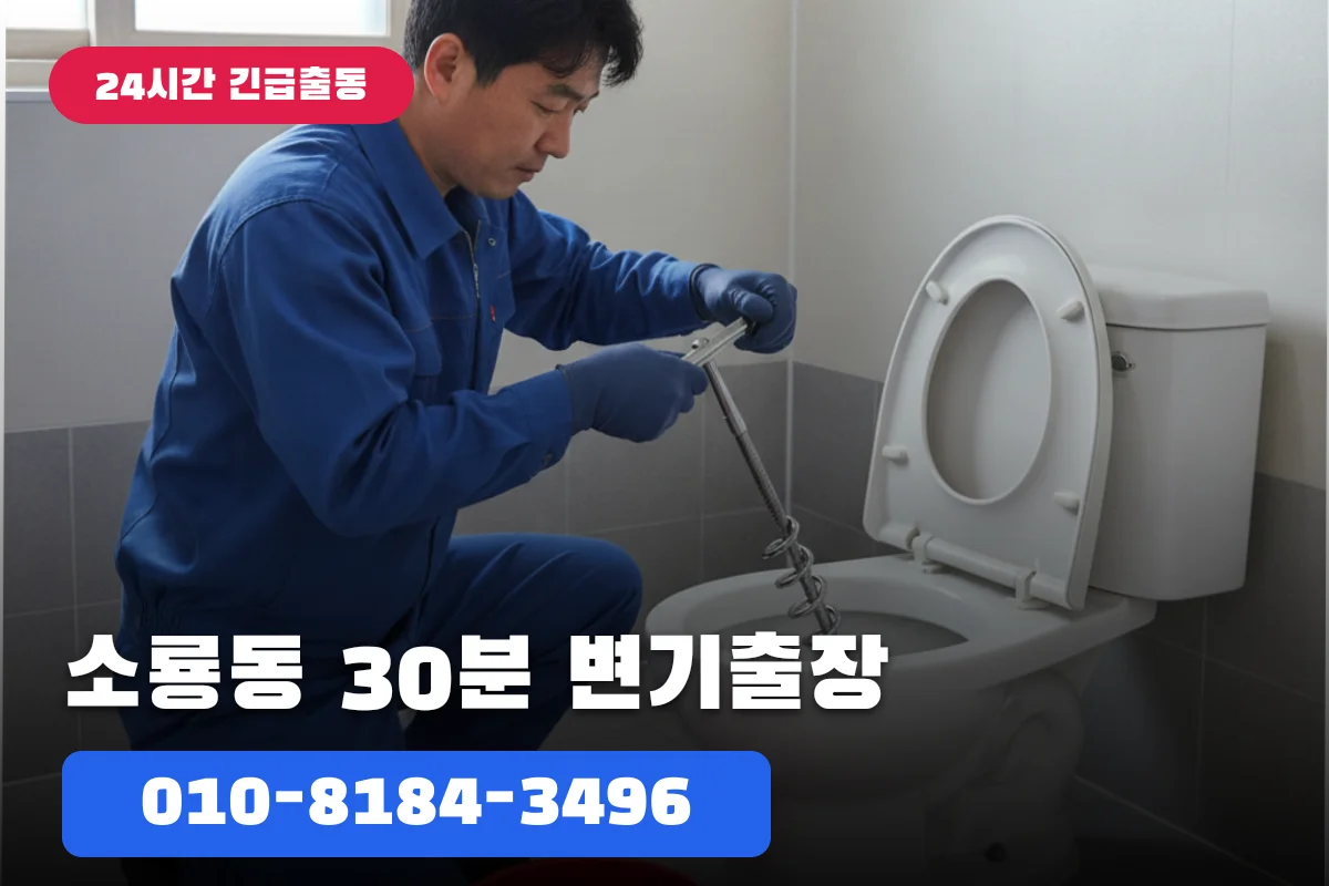 소룡동 아파트 긴급변기막힘, 30분 출장 실제 사례 총정리