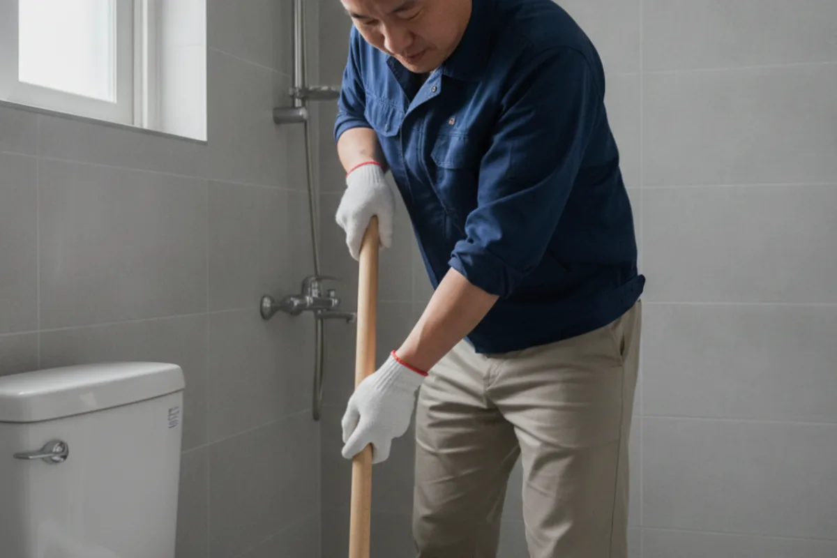 무주군 변기막힘 작업 전 배관 상태 진단 (무주)