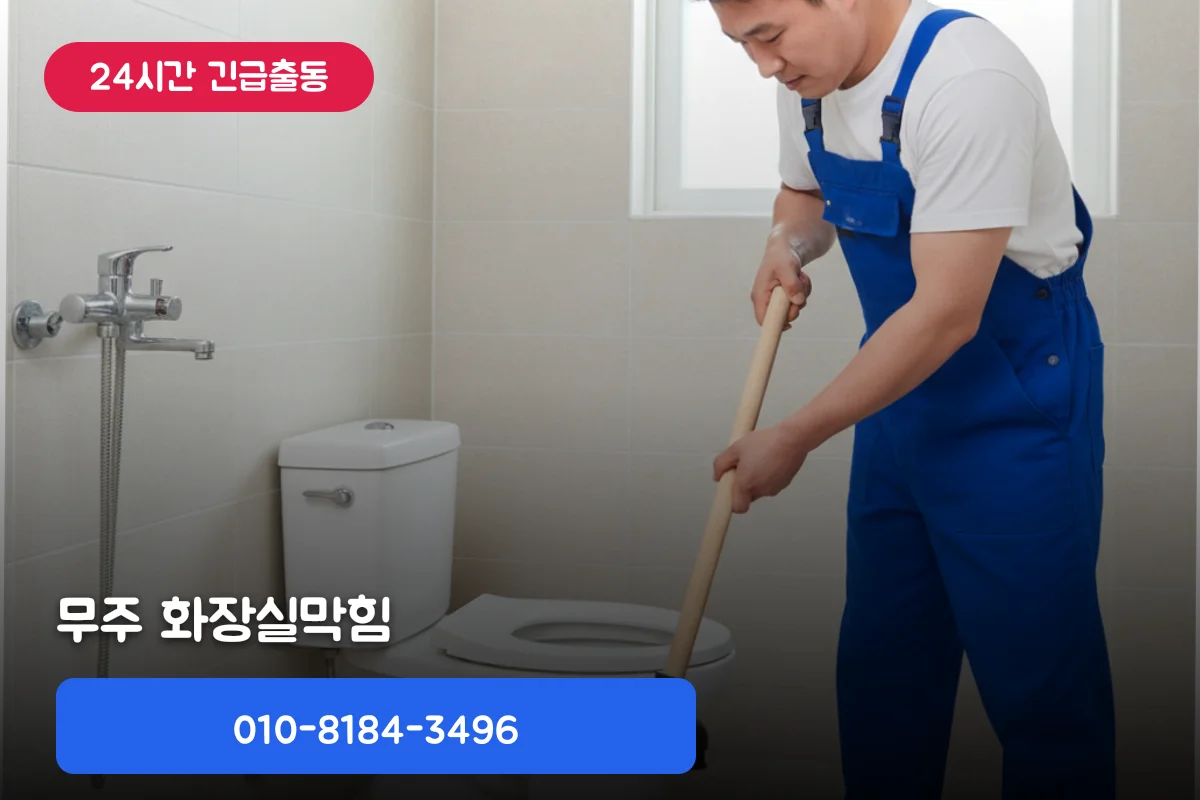 무주 화장실막힘 변기소리 비상!